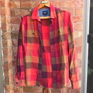 American Eagle Plaid Flannel Shirt